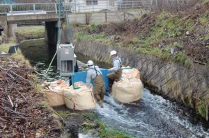 喜茂別町　目名川　マイクロ水力発電3