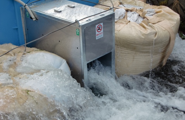 喜茂別町　目名川　マイクロ水力発電4