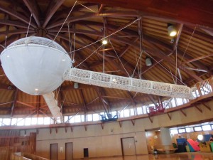 旭川市 カムイの杜公園 わくわくエッグ内雲のネット3