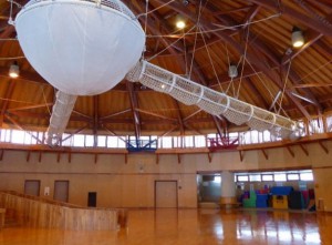 旭川市 カムイの杜公園 わくわくエッグ内雲のネット2